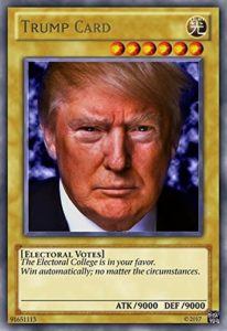 Trump card for electoral votes