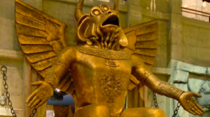 A statue made of brass