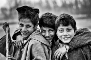 Children smiling at the camera